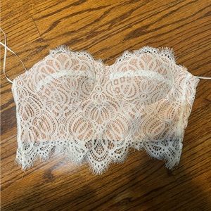 White lace corset size small